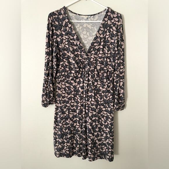 Boden Jersey Knot Front Long Sleeve Dress Size 12R - Picture 1 of 5